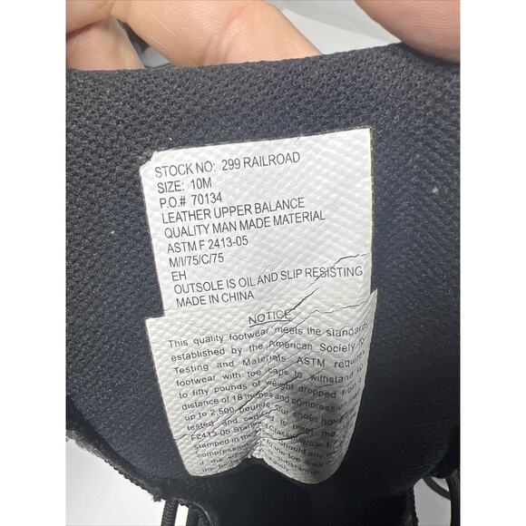 Thorogood 299 Men's 10M Winter Work Boots Waterproof Steel Toe Railroad Boots - Picture 15 of 16